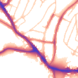 Daytime road noise heatmap for SE22 0AG