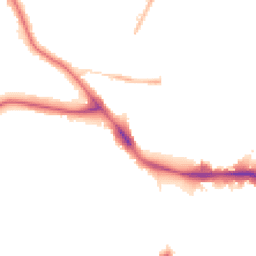 Night-time road noise heatmap for SE22 0AJ