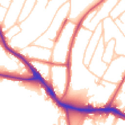 Daytime road noise heatmap for SE22 0AL
