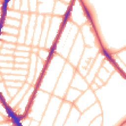 Daytime road noise heatmap for SE22 0AY