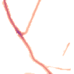 Night-time road noise heatmap for SE22 0BE