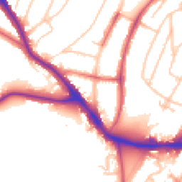 Daytime road noise heatmap for SE22 0BT