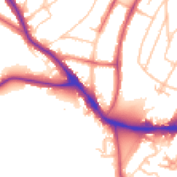 Daytime road noise heatmap for SE22 0BU