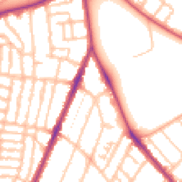 Daytime road noise heatmap for SE22 0DA
