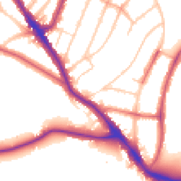 Daytime road noise heatmap for SE22 0DD