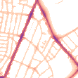 Daytime road noise heatmap for SE22 0DE