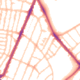 Daytime road noise heatmap for SE22 0DF