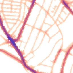 Daytime road noise heatmap for SE22 0DN