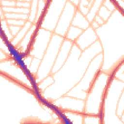 Daytime road noise heatmap for SE22 0ES