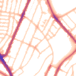 Daytime road noise heatmap for SE22 0HF