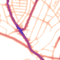 Daytime road noise heatmap for SE22 0JY