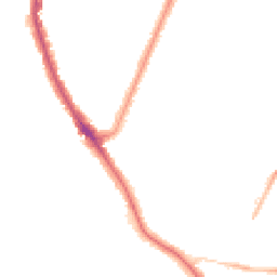 Night-time road noise heatmap for SE22 0JY