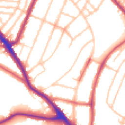 Daytime road noise heatmap for SE22 0PP