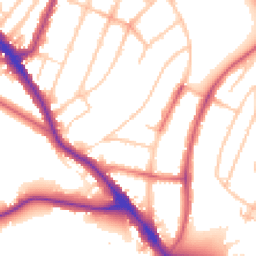 Daytime road noise heatmap for SE22 0PR