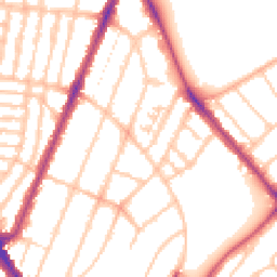 Daytime road noise heatmap for SE22 0QH