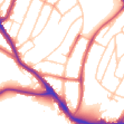 Daytime road noise heatmap for SE22 0QQ