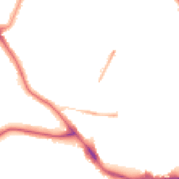 Night-time road noise heatmap for SE22 0QQ