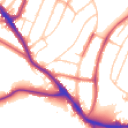 Daytime road noise heatmap for SE22 0QY