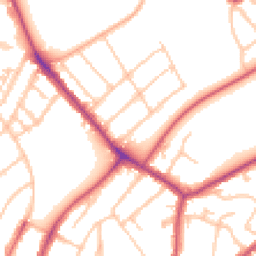 Daytime road noise heatmap for SE22 0RX