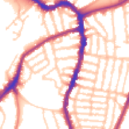 Daytime road noise heatmap for SE22 8AS