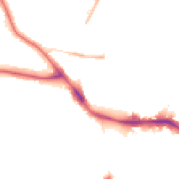 Night-time road noise heatmap for SE22 8AZ