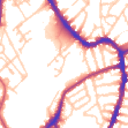 Daytime road noise heatmap for SE22 8DJ