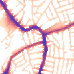 Daytime road noise heatmap for SE22 8HS
