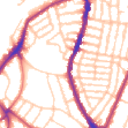 Daytime road noise heatmap for SE22 8LS