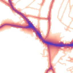 Daytime road noise heatmap for SE22 8NH