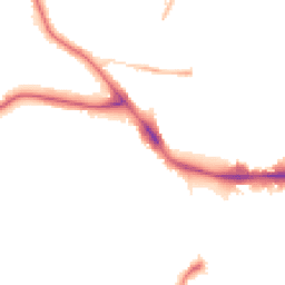 Night-time road noise heatmap for SE22 8NH