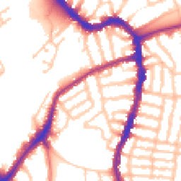 Daytime road noise heatmap for SE22 8PZ