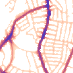 Daytime road noise heatmap for SE22 8QT