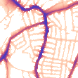 Daytime road noise heatmap for SE22 8RP