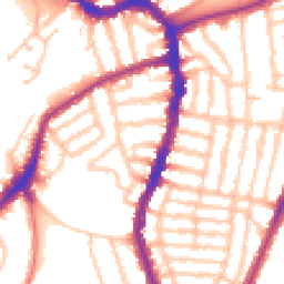 Daytime road noise heatmap for SE22 8RU