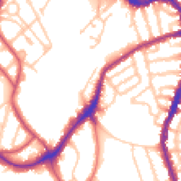 Daytime road noise heatmap for SE22 8TJ