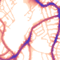 Daytime road noise heatmap for SE22 8TN