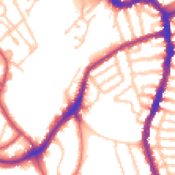 Daytime road noise heatmap for SE22 8TR