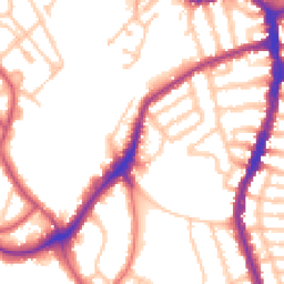 Daytime road noise heatmap for SE22 8TS