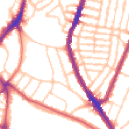 Daytime road noise heatmap for SE22 8UG
