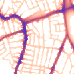 Daytime road noise heatmap for SE22 9AA