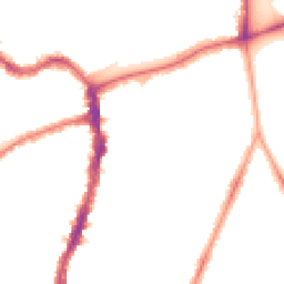 Night-time road noise heatmap for SE22 9AA