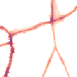 Night-time road noise heatmap for SE22 9AH