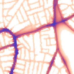 Daytime road noise heatmap for SE22 9AR