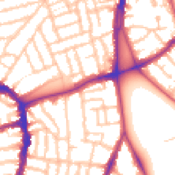 Daytime road noise heatmap for SE22 9BE