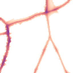 Night-time road noise heatmap for SE22 9BL