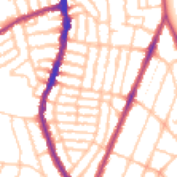 Daytime road noise heatmap for SE22 9DB