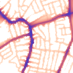 Daytime road noise heatmap for SE22 9DF