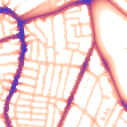 Daytime road noise heatmap for SE22 9EE