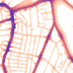 Daytime road noise heatmap for SE22 9EJ