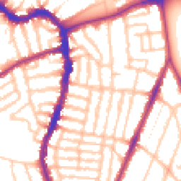 Daytime road noise heatmap for SE22 9ET